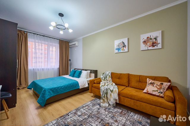 

1-к. квартира, 42 м², 3 кровати