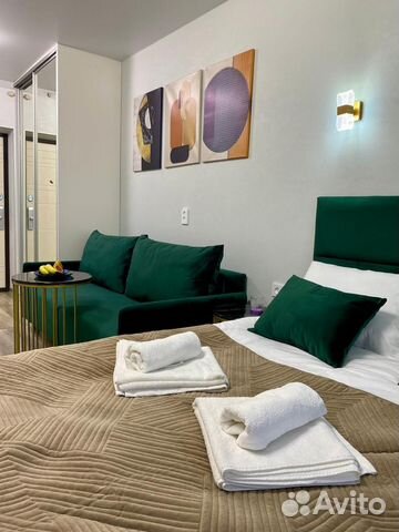

Квартира-студия, 27 м², 2 кровати