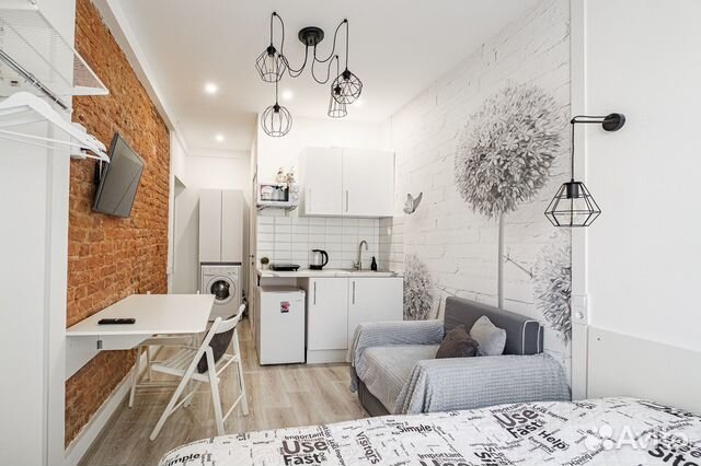 

Квартира-студия, 16 м², 2 кровати