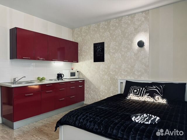 

Квартира-студия, 33 м², 2 кровати