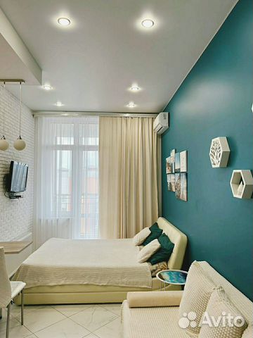 

Квартира-студия, 27 м², 2 кровати
