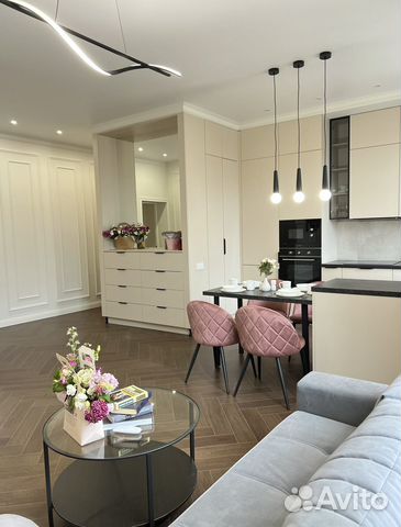 

1-к. квартира, 55 м², 3 кровати