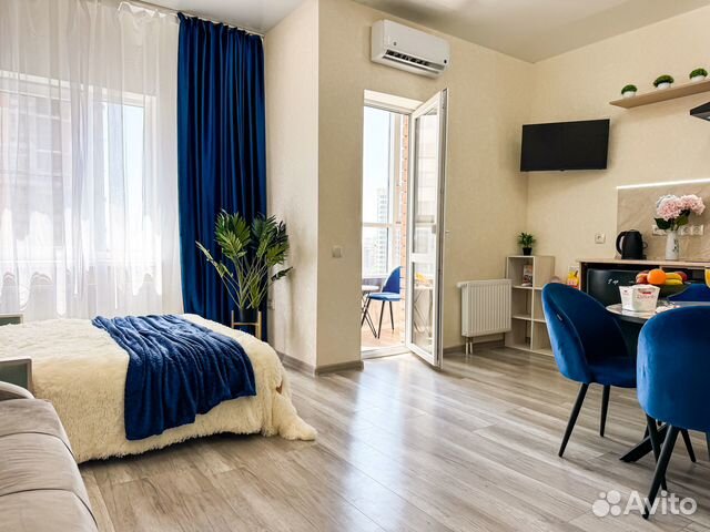 

Квартира-студия, 34 м², 2 кровати