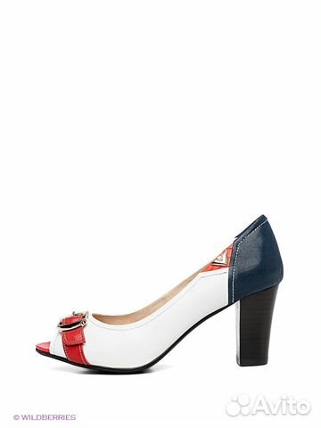 Бело-сине-красные туфли Sinta Gamma