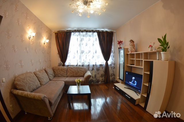 

1-к. квартира, 44 м², 3 кровати