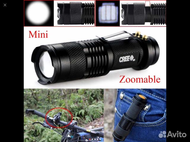 Новый Мини-Фонарик 2000 Люмен cree Q5 LED Torch AA