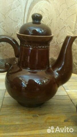 Глиняный сервиз кофейный (чайный) СССР. Фаянс