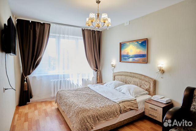 

1-к. квартира, 46 м², 2 кровати