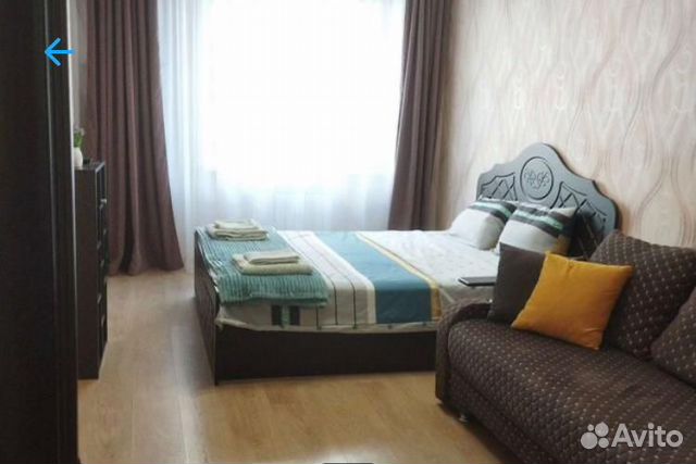 

1-к. квартира, 43 м², 2 кровати