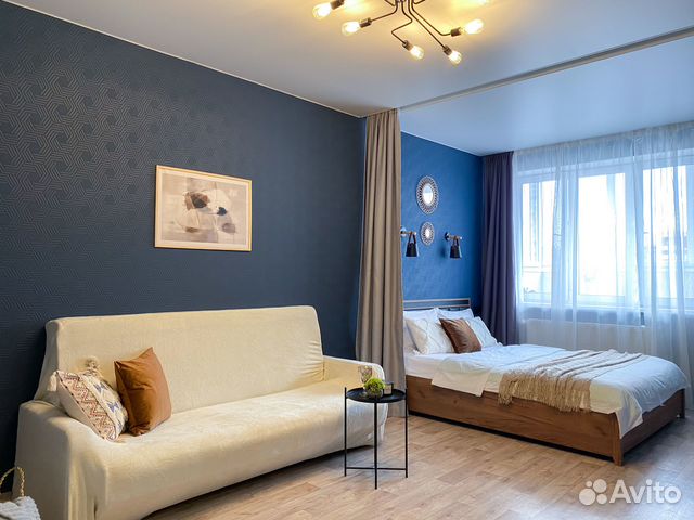 

1-к. квартира, 40 м², 2 кровати