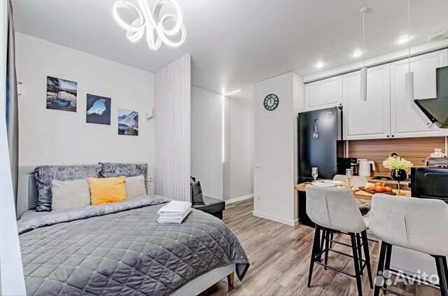 

Квартира-студия, 29 м², 1 кровать
