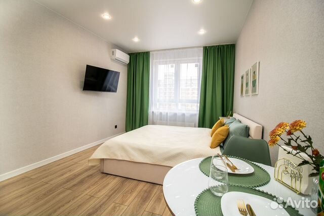 

Квартира-студия, 28 м², 1 кровать