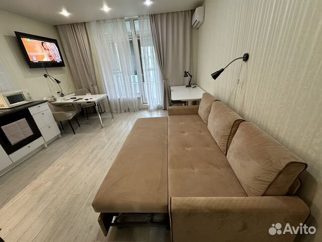 

Квартира-студия, 27 м², 2 кровати