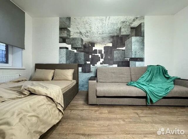 

Квартира-студия, 37 м², 2 кровати