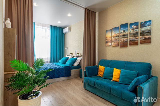 

1-к. квартира, 43 м², 3 кровати