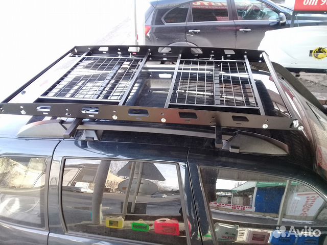 Корзина багажник универсальная, двухсекционная