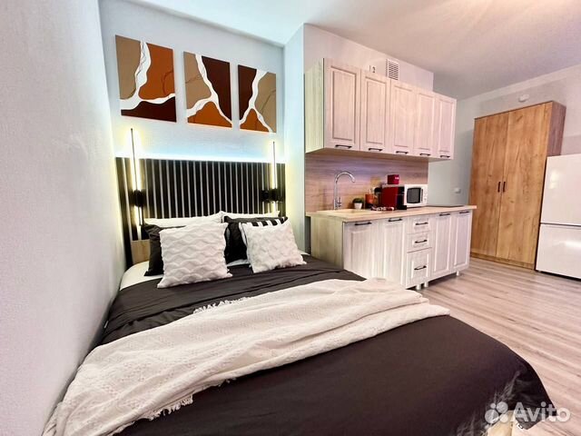 

Квартира-студия, 34 м², 2 кровати