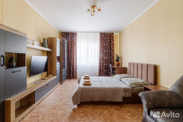 

1-к. квартира, 41 м², 2 кровати