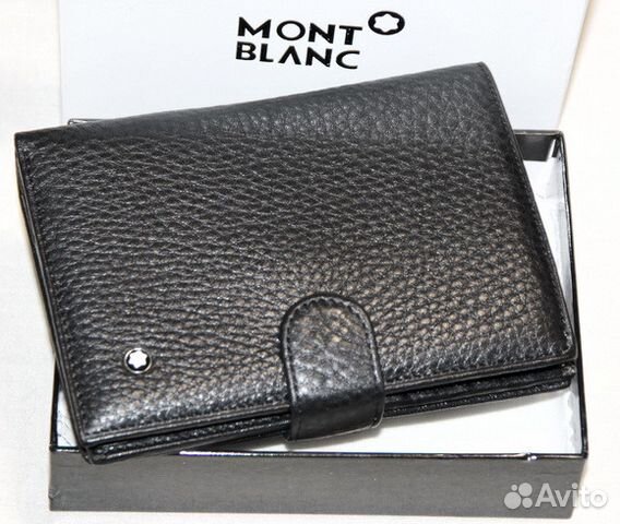 Кожаное портмоне Montblanc авто-деньги-паспорт Кожаное портмоне Montblanc авто-деньги-паспорт