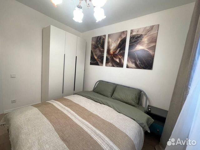 

1-к. квартира, 34 м², 2 кровати
