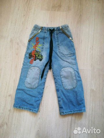 Джинсы на флисе