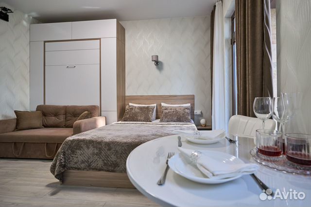 

Квартира-студия, 25 м², 2 кровати