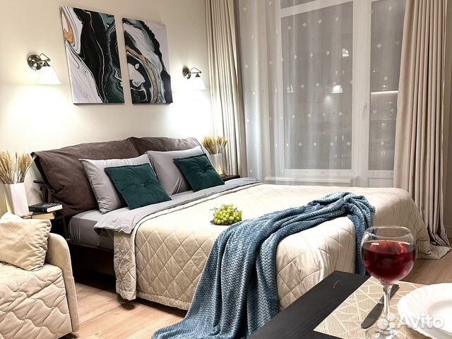 

Квартира-студия, 26 м², 2 кровати