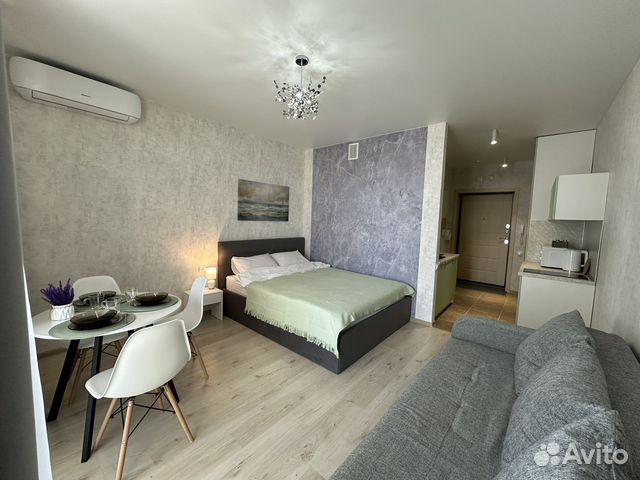 

Квартира-студия, 27 м², 2 кровати