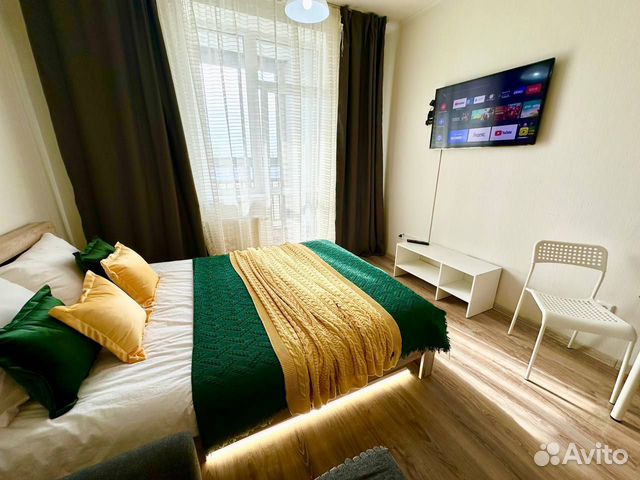 

Квартира-студия, 29 м², 2 кровати