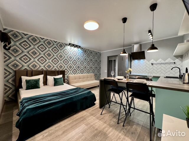 

Квартира-студия, 38 м², 2 кровати