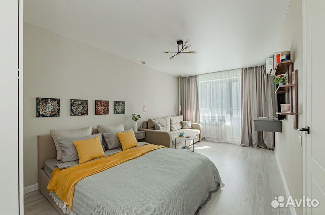 

1-к. квартира, 42 м², 2 кровати