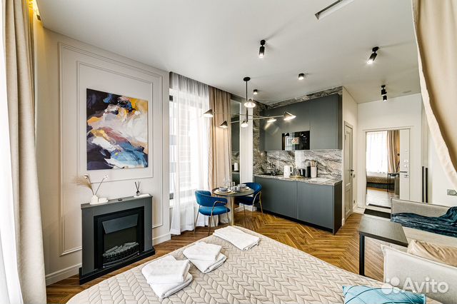 

Квартира-студия, 23 м², 2 кровати