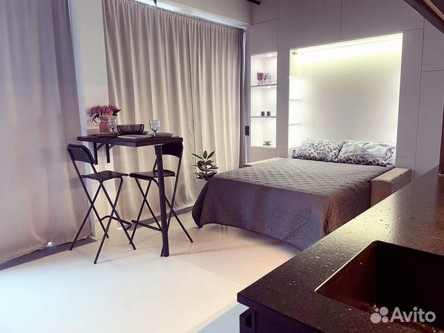 

Квартира-студия, 40 м², 2 кровати