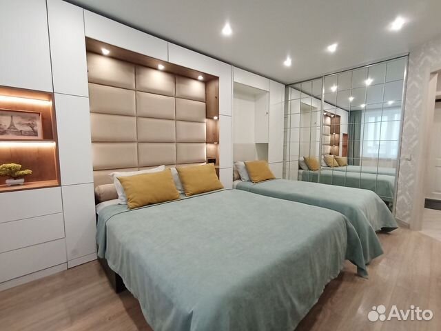 

1-к. квартира, 38 м², 2 кровати