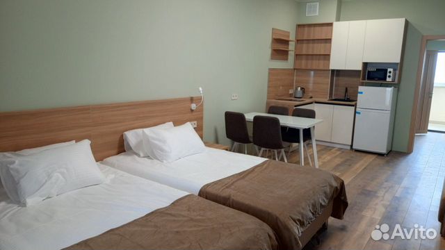 

Квартира-студия, 50 м², 2 кровати