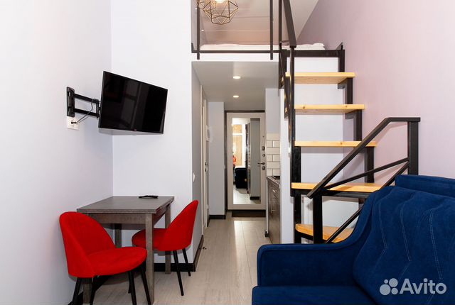 

Квартира-студия, 19 м², 2 кровати
