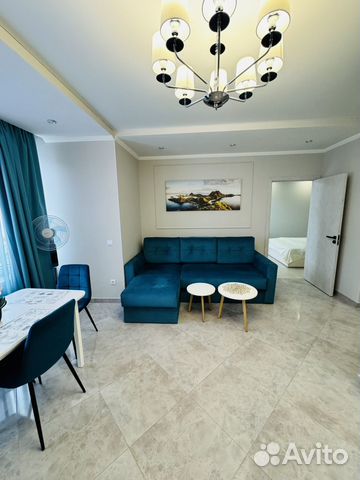 

1-к. квартира, 52 м², 3 кровати