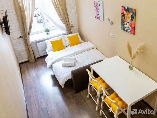 

Квартира-студия, 25 м², 2 кровати