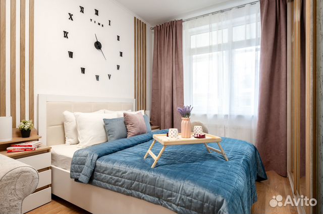 

1-к. квартира, 45 м², 3 кровати