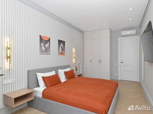 

1-к. квартира, 61 м², 2 кровати
