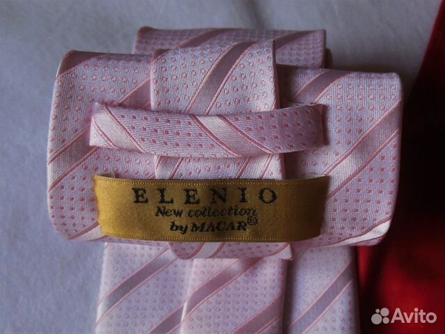 Новый розовый галстук Elenio Италия оригинал Новый розовый галстук Elenio Италия оригинал