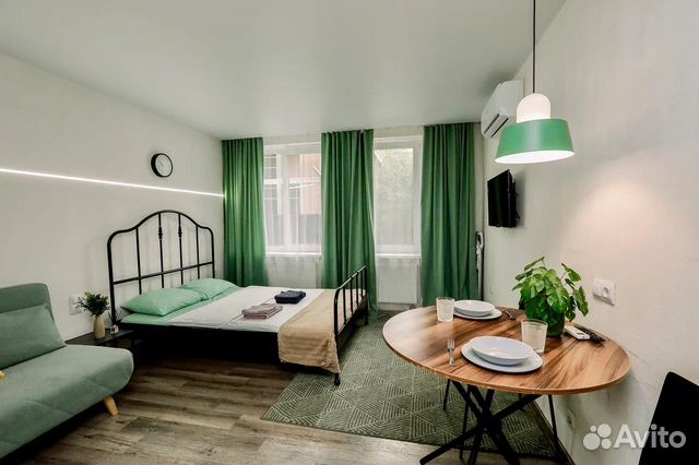 

Квартира-студия, 25 м², 2 кровати
