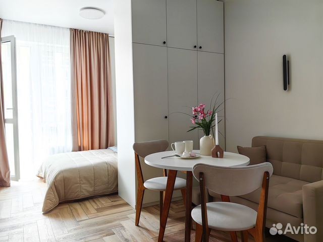 

Квартира-студия, 27 м², 2 кровати