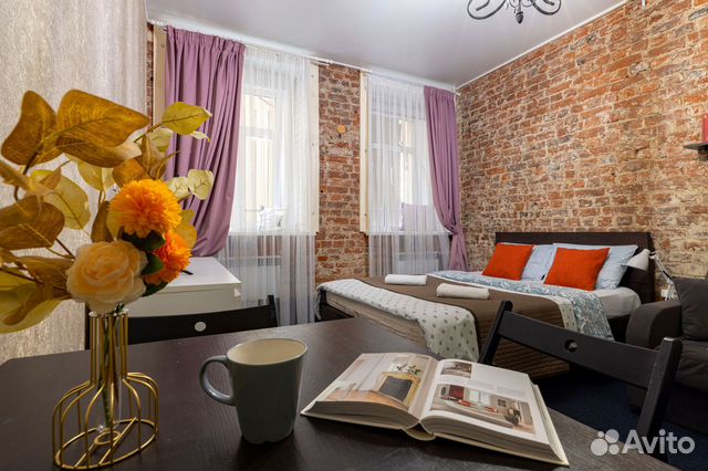 

Квартира-студия, 28 м², 2 кровати