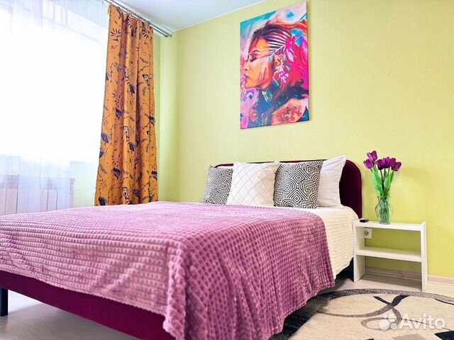 

1-к. квартира, 45 м², 2 кровати