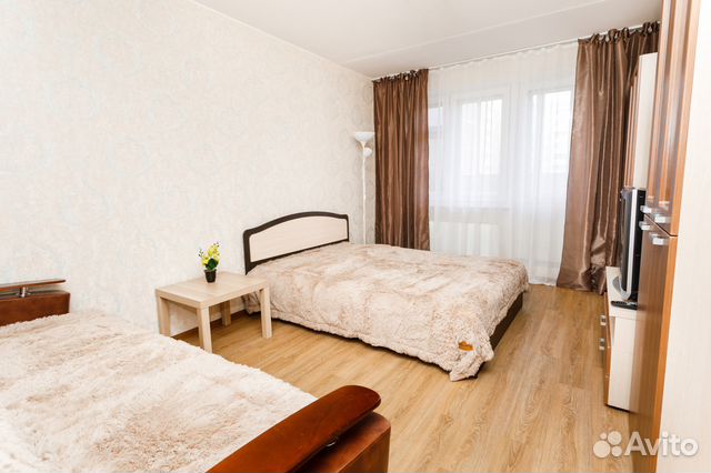 

1-к. квартира, 43 м², 2 кровати