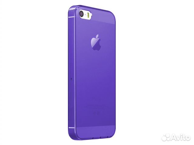 84012373227 Ультратонкий чехол iPhone 5/5s/SE (силикон), синий