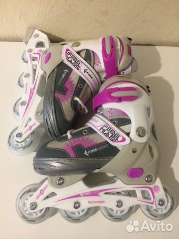 Роликовые коньки 32-36, ролики для девочки раздвиж Роликовые коньки 32-36, ролики для девочки раздвиж