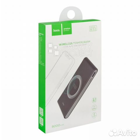 Внешний акб hoco B32 Energetic Wireless Power Bank Внешний акб hoco B32 Energetic Wireless Power Bank