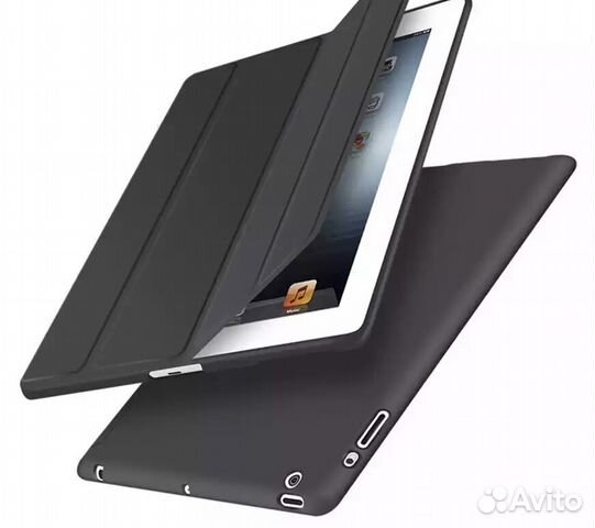 Чехол чёрный на iPad 2, 3, 4 (не мини)